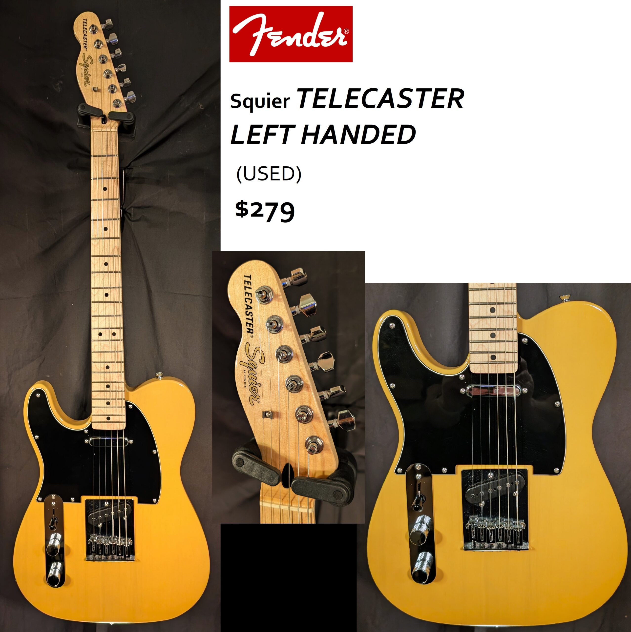 used lefty telecaster